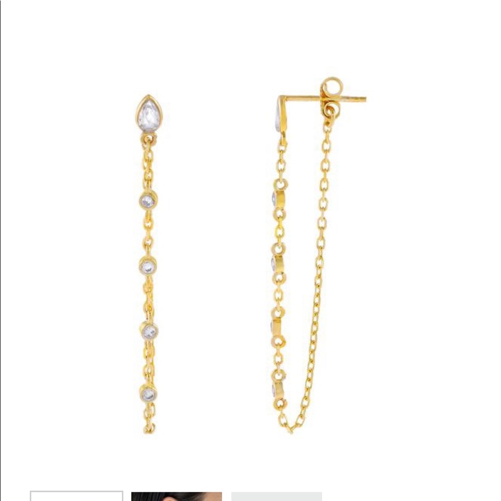 ADINAS JEWLES CHAIN EARRINGS